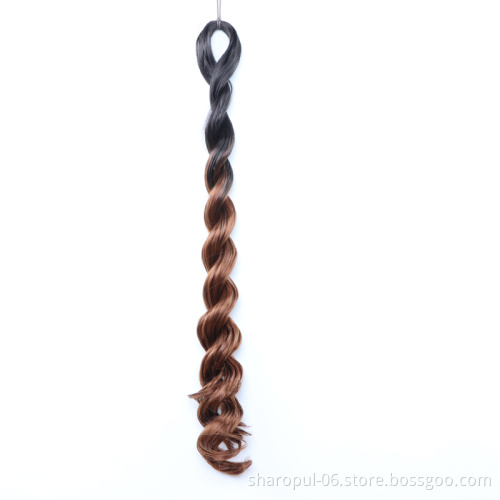 Spiral  braiding hair extension 24inch 100gram no tangle Jumbo crochet braid style afro kinky hair bulk